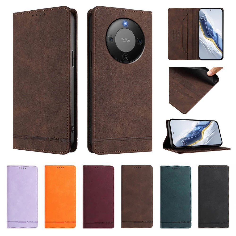 Magnetic RFID Anti-Theft Leather Book Case and Cover Bag