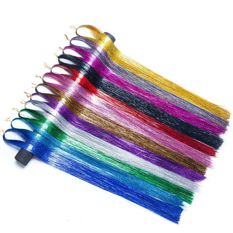 Hair Tinsel Strands Of Hair Colored Hair Strands Glitter Hair Extensions For Braids Hair Dazzle