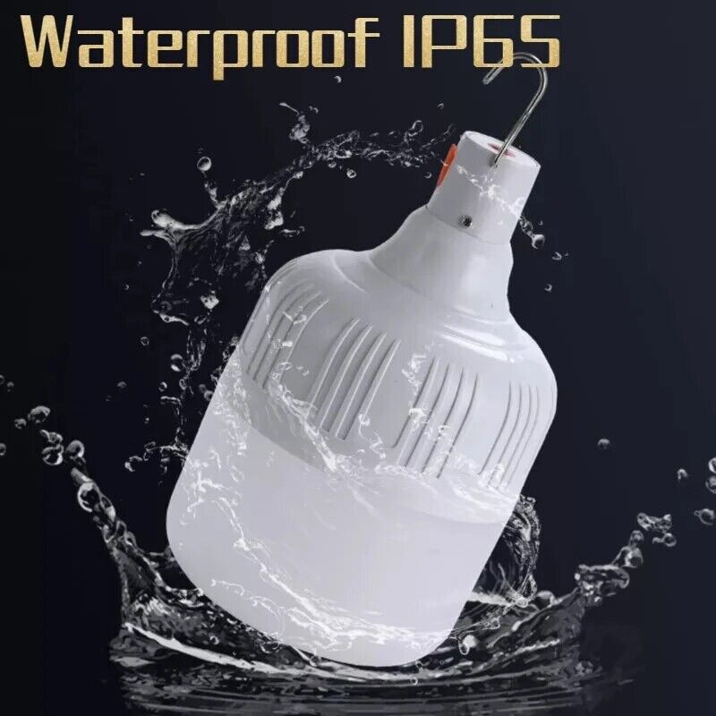 USB Light Bulb Outdoor LED Lighting Light Bulb With Battery Waterproof Camping BBQ Emergency Tent With Hook Lighting Night Light