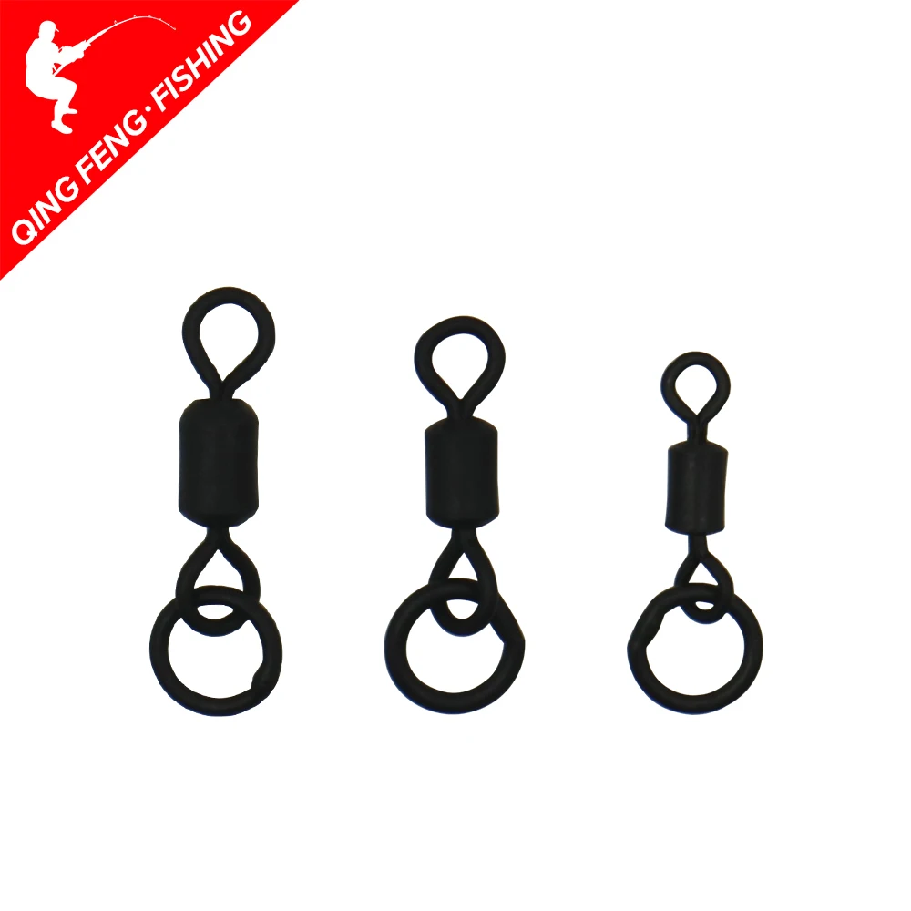 

20pcs Carp Fishing Micro Hook Ring Swivel Flexi Accessories For Carp Fishing Rolling Swivel with Ring for D-Rig Chod Rig Tackle