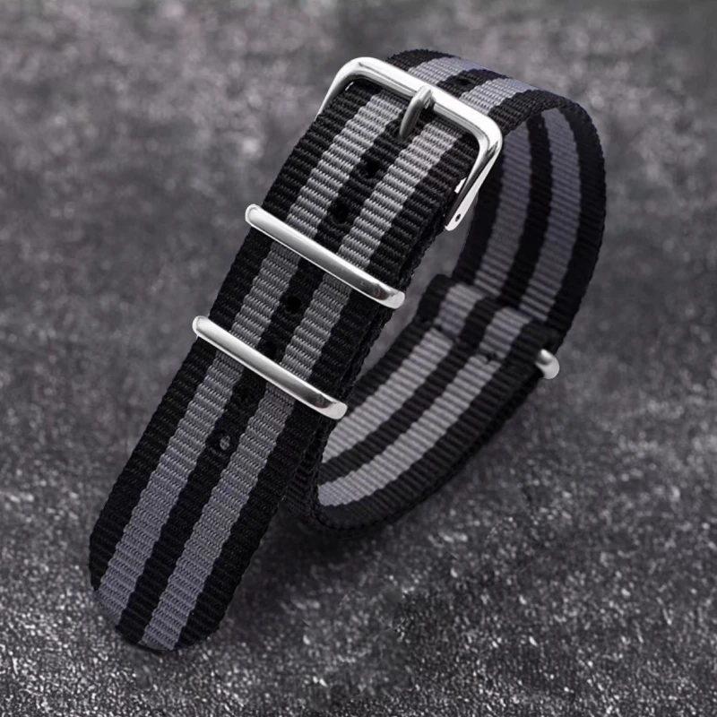 Universal Canvas Nylon Watch Strap - Premium NATO Style Wristband Bracelet
