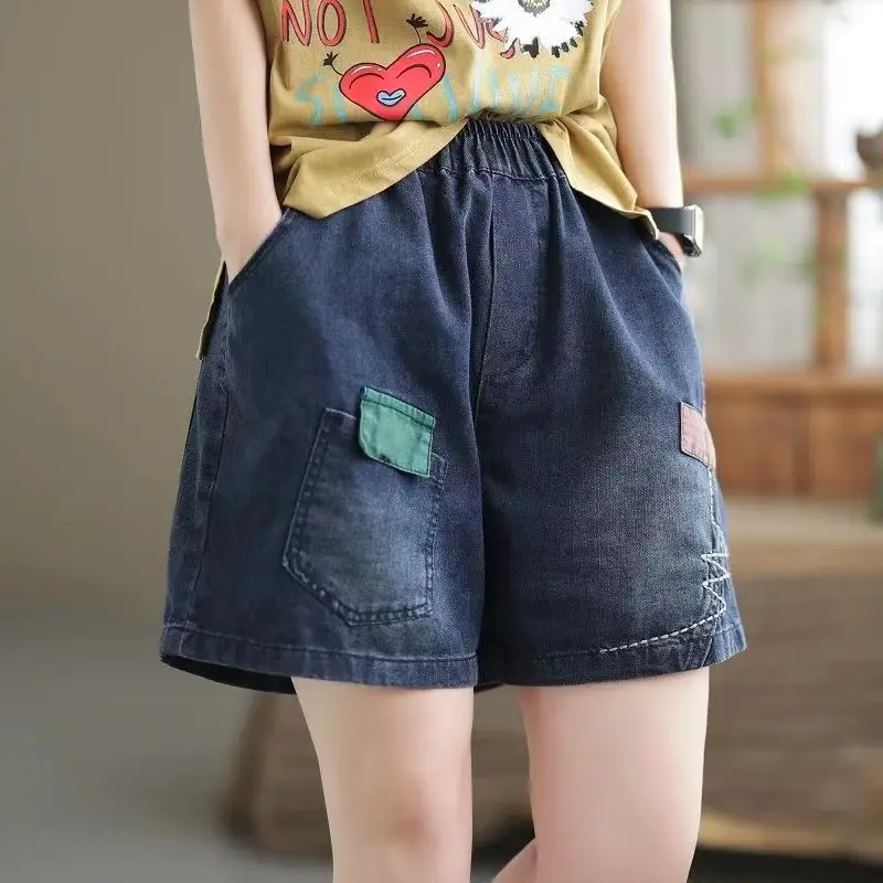 

Women's Denim Shorts Korean Style Clothes for Woman Vintage Y2k Fashion Clothing Female Short Jean Trendyol Cheap Stuff Hotpants