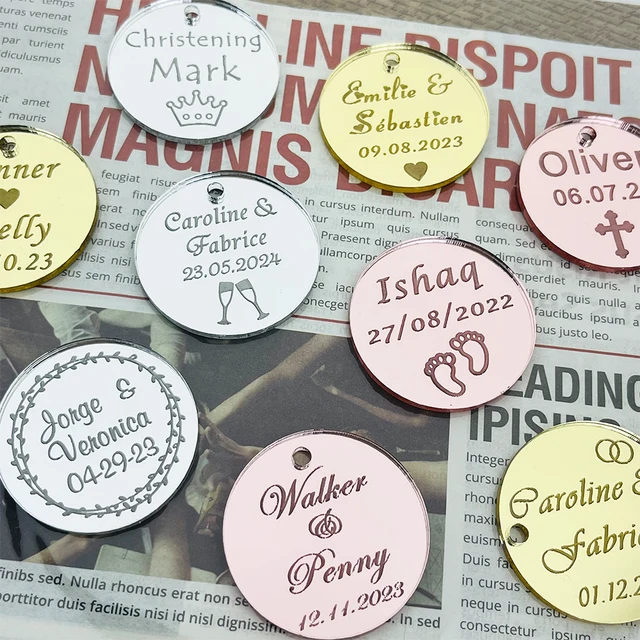 행사에 독특함을 더하는 맞춤형 아크릴 태그