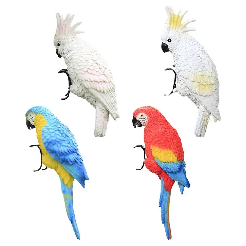 

Parrot Decor Macaw Parrot Sculpture Realistic Tropical Birds Decor For Patio Balcony Garden Courtyard Park Outdoor Bird Lover