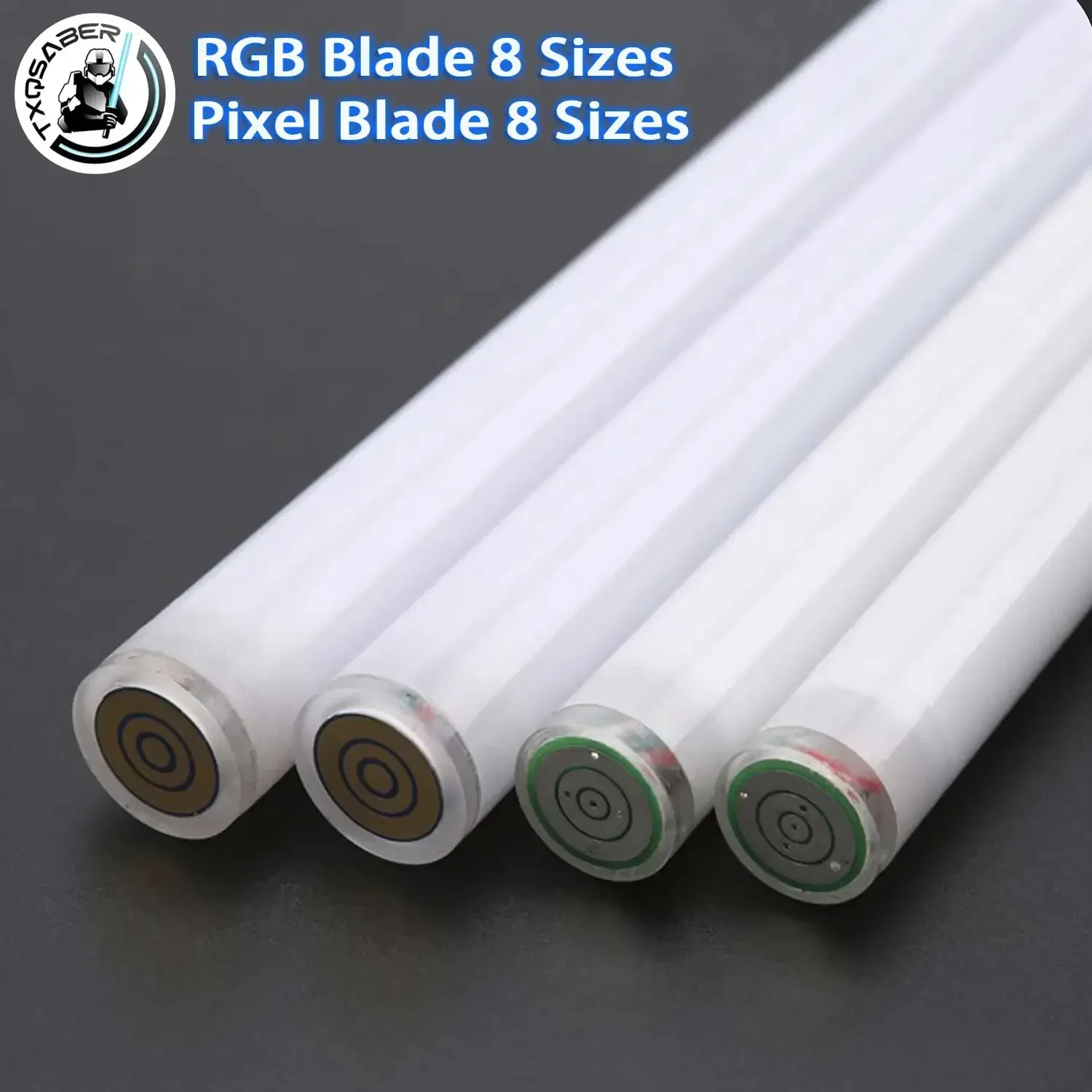 TXQSABER 1inch 7/8 incn 2mm 3mm 82cm/92cm RGB and Pixel Blade 16types High Quality PC Blade For TXQ Brand Metal Hilt for Dueling