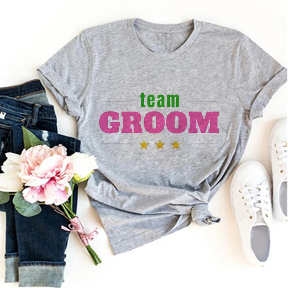 

bachelor party man Groom team Wedding t-shirts women harajuku designer comic t shirt girl Japanese 2000s clothing
