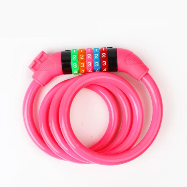 

Safety Long Bike Spiral Lock Adjustable Anti-theft Bicycle Cable Lock Tough Safety Lock