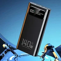Batterie externe Lenovo 140W à charge super rapide, haute capacité, affichage numérique, 200000mAh, pour iPhone Samsung 4