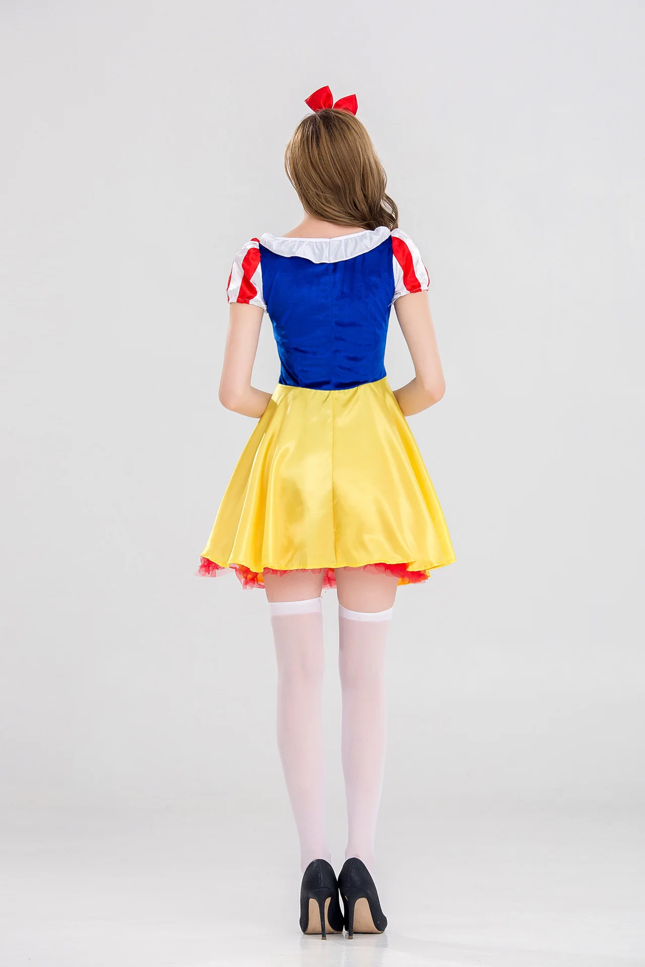 Halloween Costume Dance Dress Adult Snow White Skirt Short Skirt Snow White Performance Dress