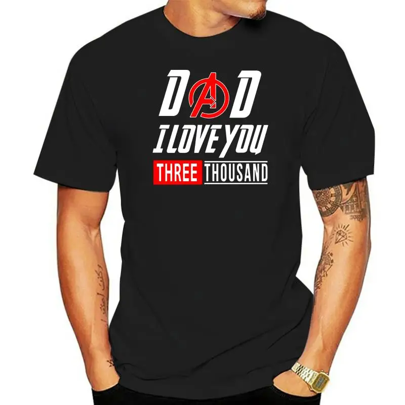 Мужская футболка с надписью Dad I Love You 3000 раз Футболка |