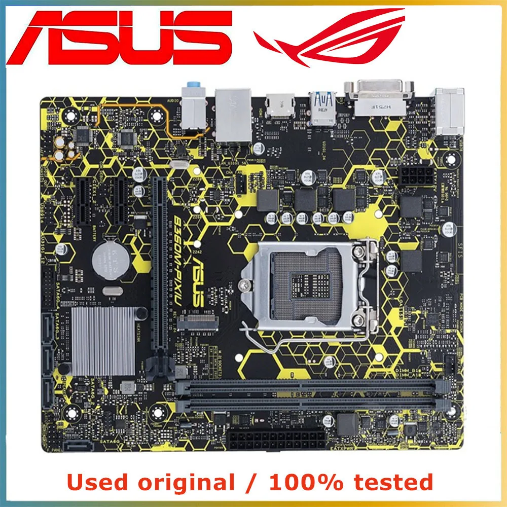 

Материнская плата для компьютера ASUS, LGA 1151 DDR4 32 ГБ, для Intel B360 десктопной материнской платы SATA III PCI-E 3,0 X16