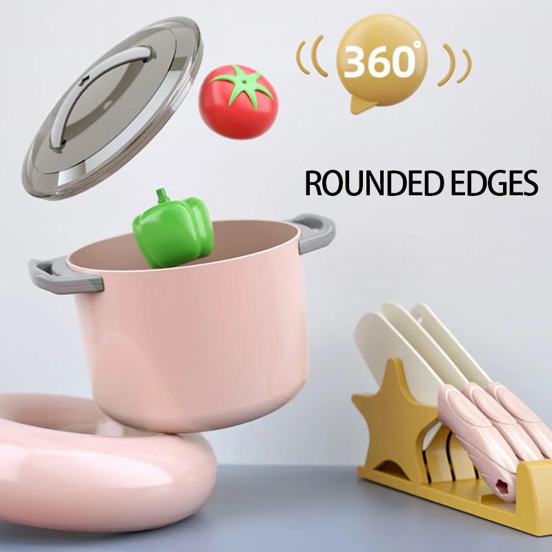 Juego de accesorios de cocina para niños, juegos de cocina para niños con  ollas y sartenes, utensilios de cocina, juguetes de cocina para niños