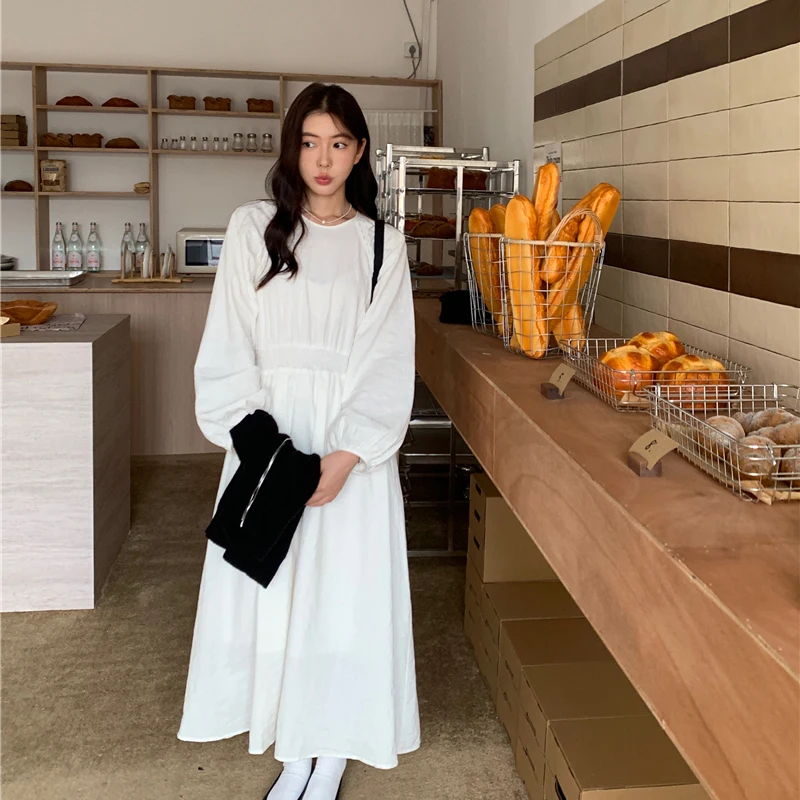 세련된 한국 스타일 정장 스커트 여성 봄 가을 폴로/거북이 목 조끼 카디건 자켓 루즈 피트 라운드 넥 드레스 세트
