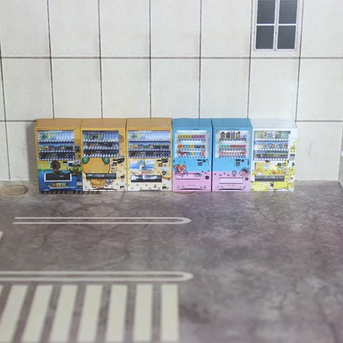 1/64 Scale Diorama Vending Machine Model City Street Vending Machine Scene Display Props Scene Model Collection Toy Gift 2