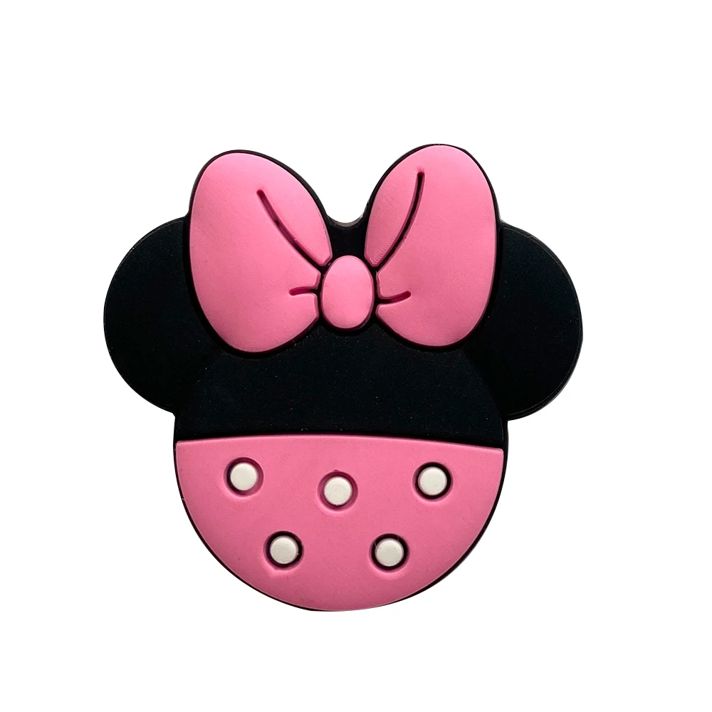 10Pcs Minnie Shape Silicone Beads BPA Free Baby Teething Bead For DIY Pacifier Chain Accessories Nursing Baby Teething Toy 6