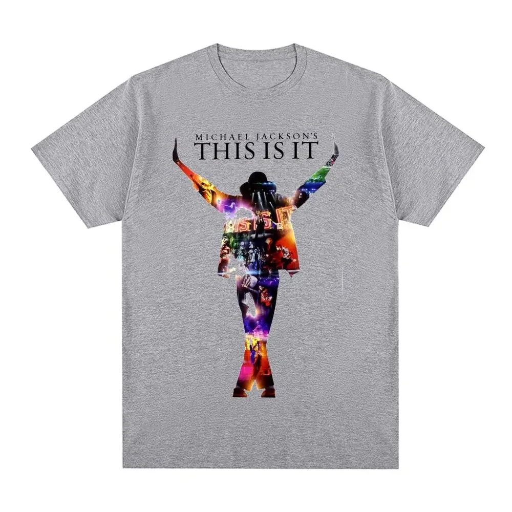 Michael Jackson This Is It Vintage T-shirt Unisex Singer Cotton Men T shirt New Tee Tshirt Womens Tops