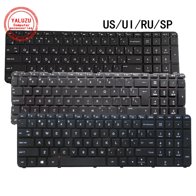 new net - Tastiera Compatibile con HP Pavilion Sleekbook 15-b103el, 15-b104sl, 15-b105el, 15-b106el, 15-b107sl, 15-b109el, 15-b112sl, 15-b114el, 15-b115el [Frame Nero - Italiana - Flat 90mm