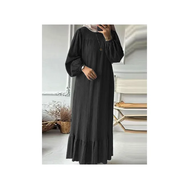 Robe Maxi à Manches sulfpour Femme, Caftan Éducatif, Abaya à la Mode, Eid Mulism, Turquie
