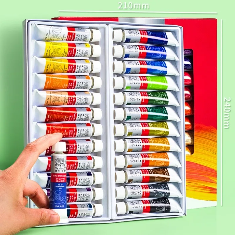 Oil Painting Pigment Set 12ml/Tube Color Acrylic Paints 12/18/24 PCS Winsor & Newton for Artists Students