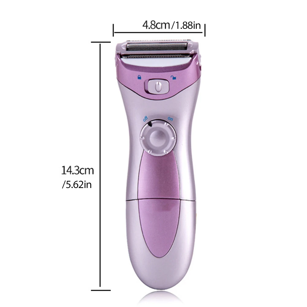 Women Electric Shaver Painless No Pulling Sensation Rechargeable for Ladies Face/Underarms/Leg/Bikini Hair Removal 4