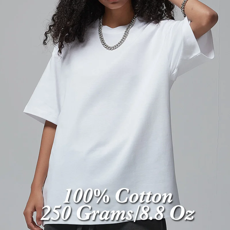 Oversized 100 Cotton T shirt Women,Short Sleeve Solid Tops,Y2k Tee,Hip Hop T-Shirts,Loose Streetwear,HeavyWeigh Cotton Clothing 1