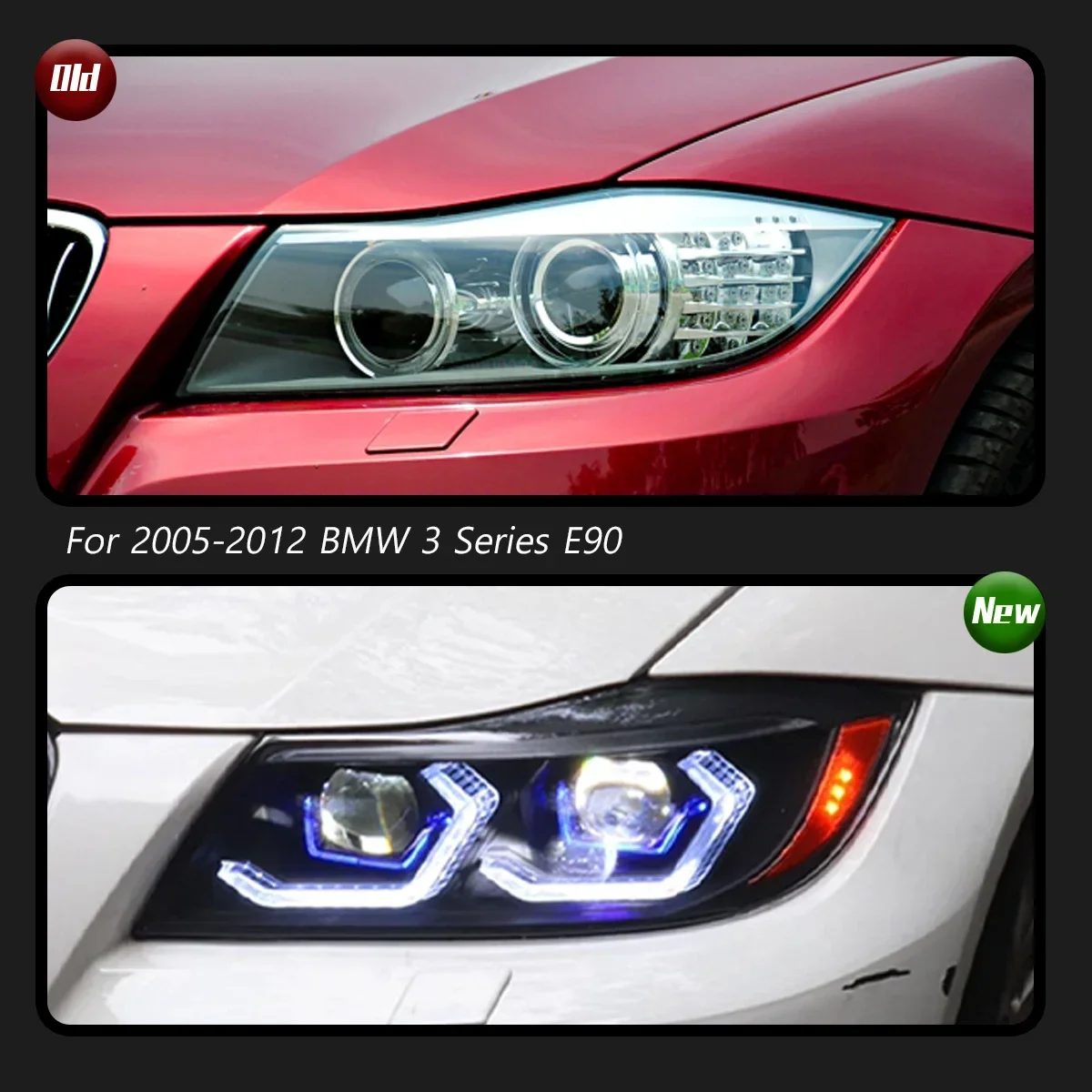 TYPY Car For BMW 3 Series E90 Headlight 2005-2012 Upgrade Modified to New DRL Dynamic Turn Signal LED Headlight Auto Accessories 2