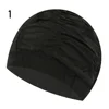 1PC High Elastic Swimming Cap Men Women Free Size Solid Flowers Printed Long Hair Sports Swim Pool Hat Nylon Turban 3