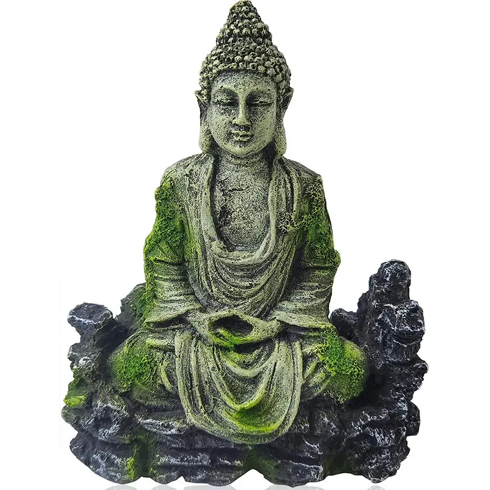 Statua di Buddha artigianato in resina pesce gamberetti casa acquario acquario decorazione paesaggistica ornamento più nuovo