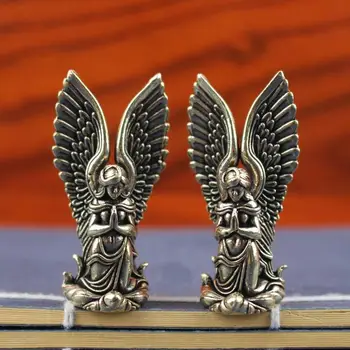 Craftwork Bronze Ornament Goddess Angel Figure Home Decor Guardian Angel Statue Decoration Retro Home Decor Desktop Tea Pet 1