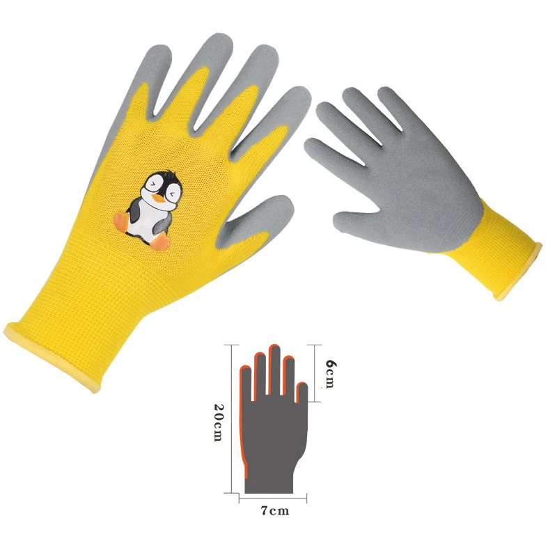 Gardening Gloves Kids Durable Waterproof Garden Work Gloves Non-Slip Children Safety Yard Work Gloves Portable Garden Supplies 6