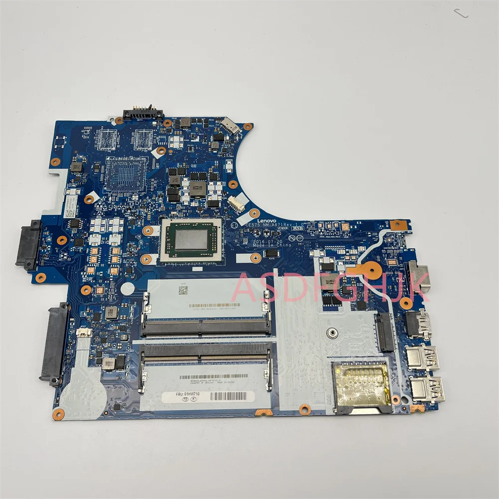 

FOR Lenovo ThinkPad E575 Notebook Motherboard NM-A871 01HW710 AMD A6-9500B AM950B 100% Test OK Shipment