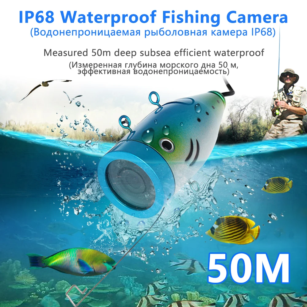 Eyoyo 7 Inch Underwater Fishing Camera 1000TVL 30M Deep River Fish