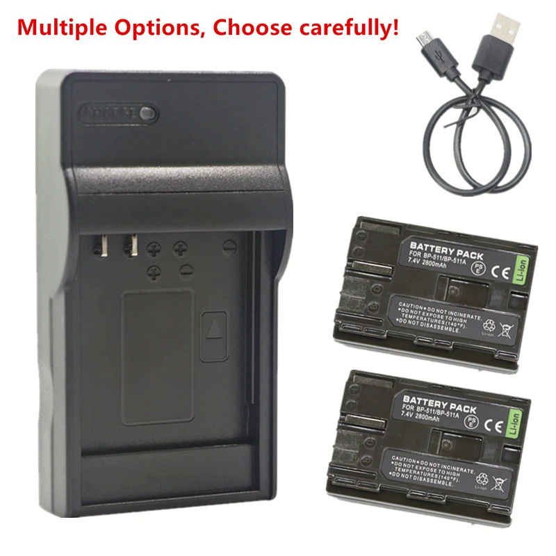 BP-511 BP-511A аккумулятор или зарядное устройство для Canon EOS 5D 10D 20D 20Da 30D 40D 50D 300D D30 D60 DM-FV10 FV20 FV30 FV40 FV50 FV100 FV200
