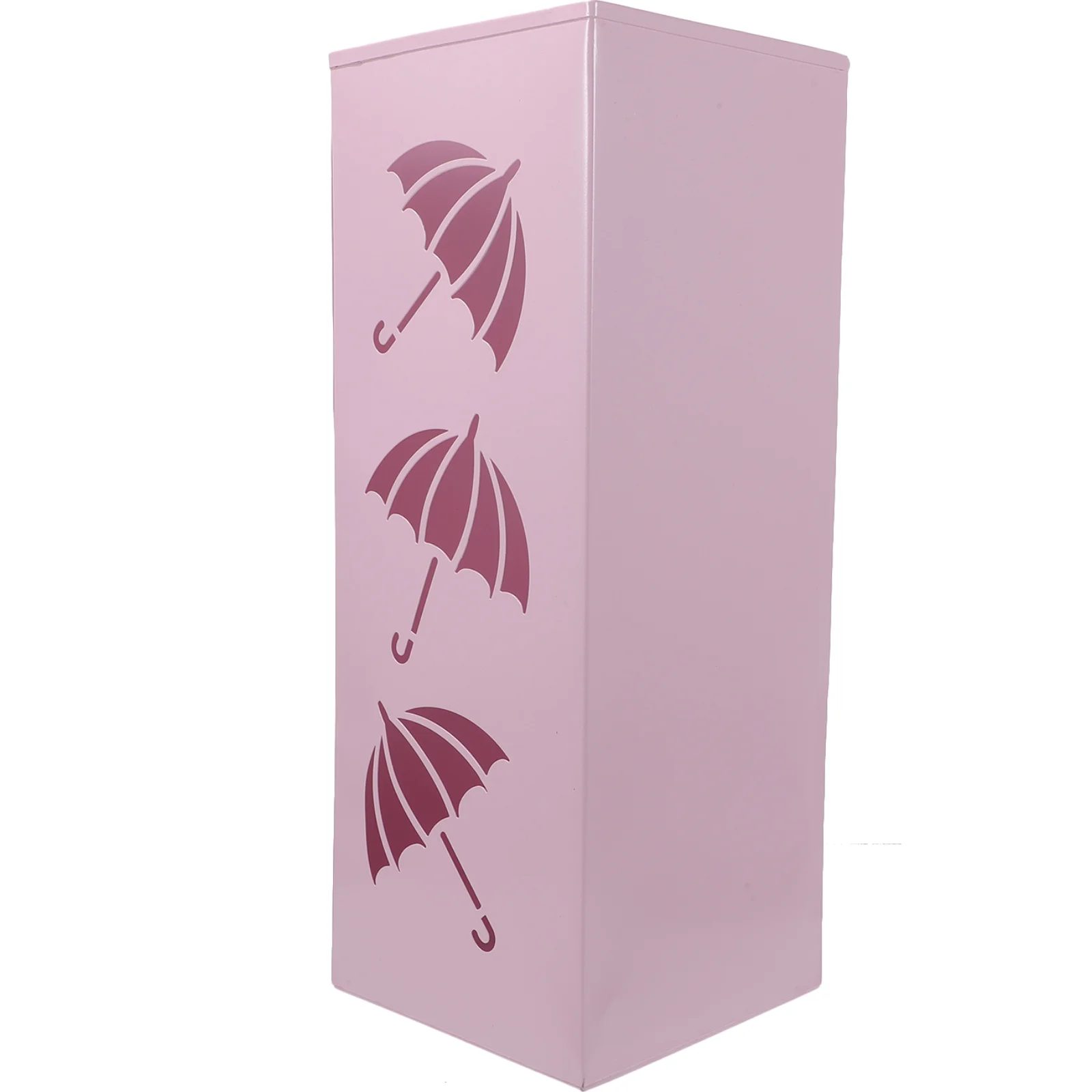 

Umbrella Stand Rack Metal Square Umbrella Holder Free Standing Umbrella Storage Organizer Bin Hollow Out Umbrella Bucket Canes