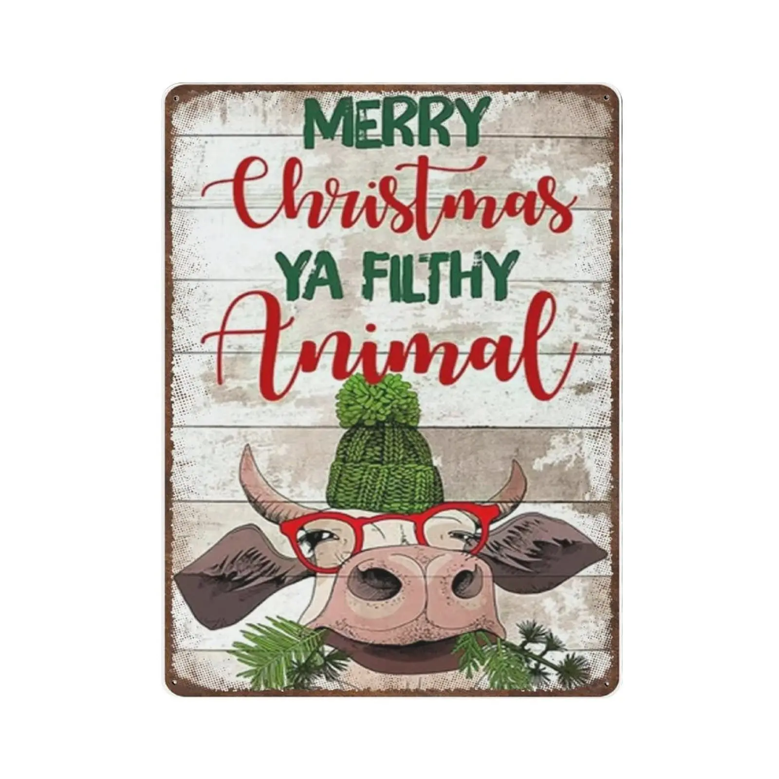 

Жестяной ретро знак из толстого металла с надписью «Merry Christmas Ya Filthy Animal» жестяной знак-Рождественский Декор, Забавные знаки для дома/кухни/гаража/