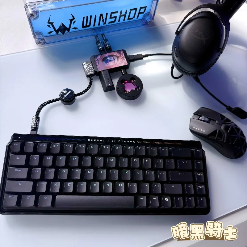 Winshop ゲーミングキーボード ワイヤー タイプC USB 分離可能 2 to 4