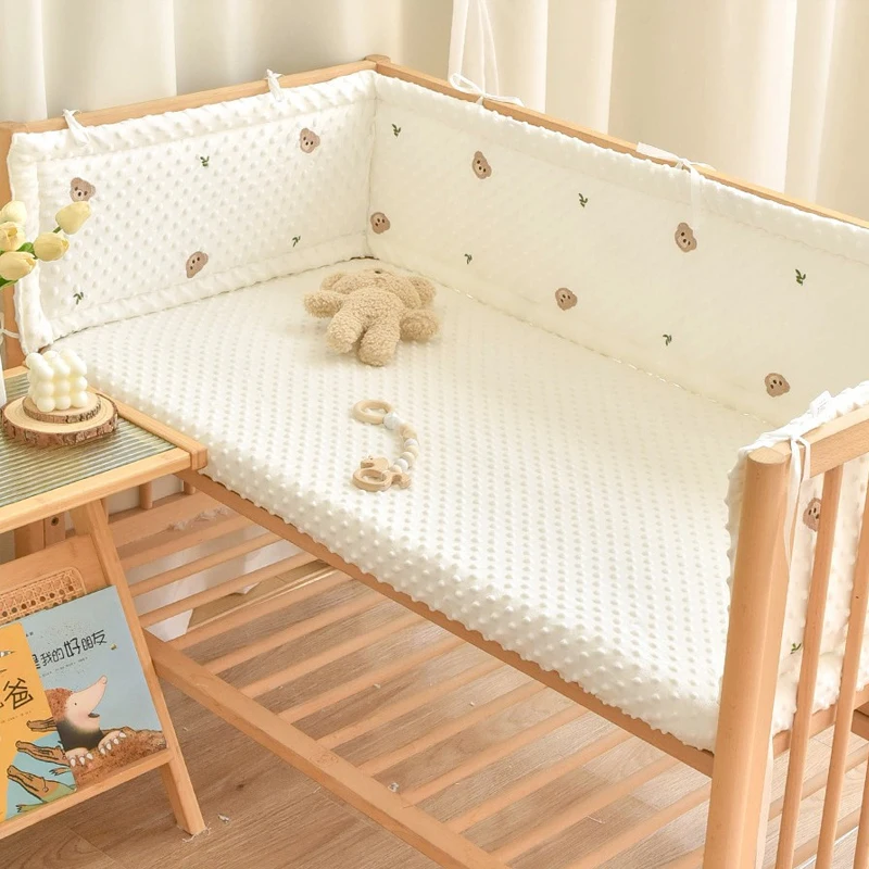 Paraurti per biancheria da letto per neonati morbidi per cartoni animati Letto per neonato intorno alla protezione 1 pz Paraurti per culla Anti-collisione Biancheria da letto per bambini - immagine 3