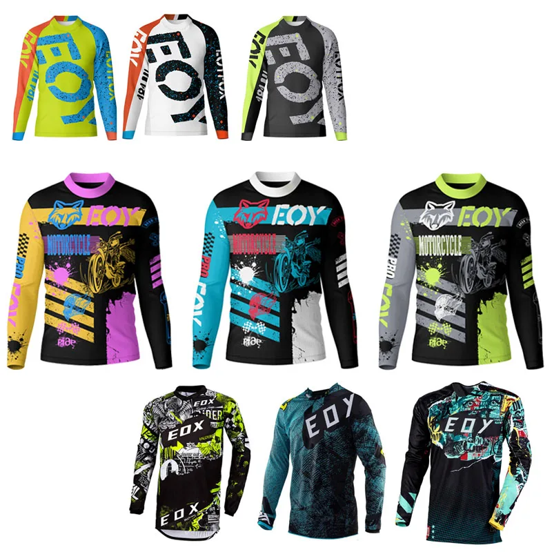 t shirts Long Sleeves Motorcycle T-shirts Mountain Bike Racing Downhill Jerseys EOY MTB Offroad DH MX Bike Motocross Jerseys