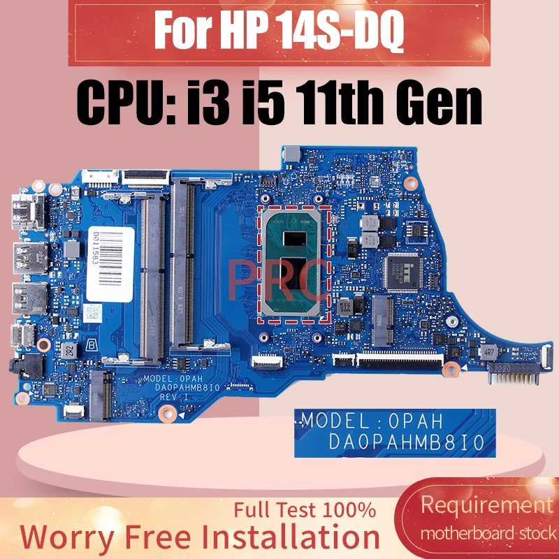 

DA0PAHMB8I0 для HP 14S-DQ, материнская плата для ноутбука, i3-1115G4 i5-1155G, 7 цветов