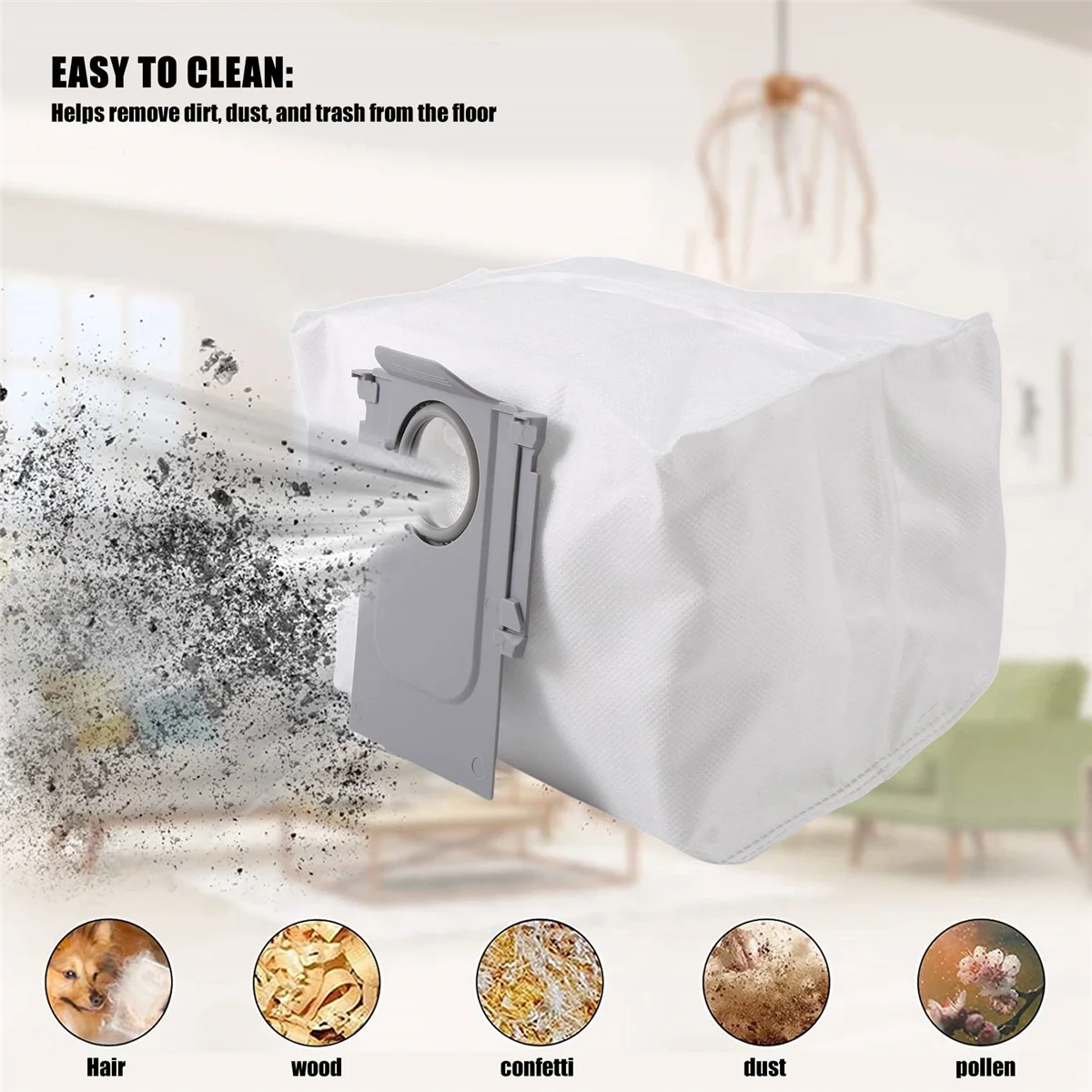 Per Xiaomi Roborock S7 Maxv Ultra Dust Bag Accessori S7 Maxv / S7 Maxv Plus / Q7 Max Q5 + T8 Sacco Della Spazzatura Parti Del Robot
