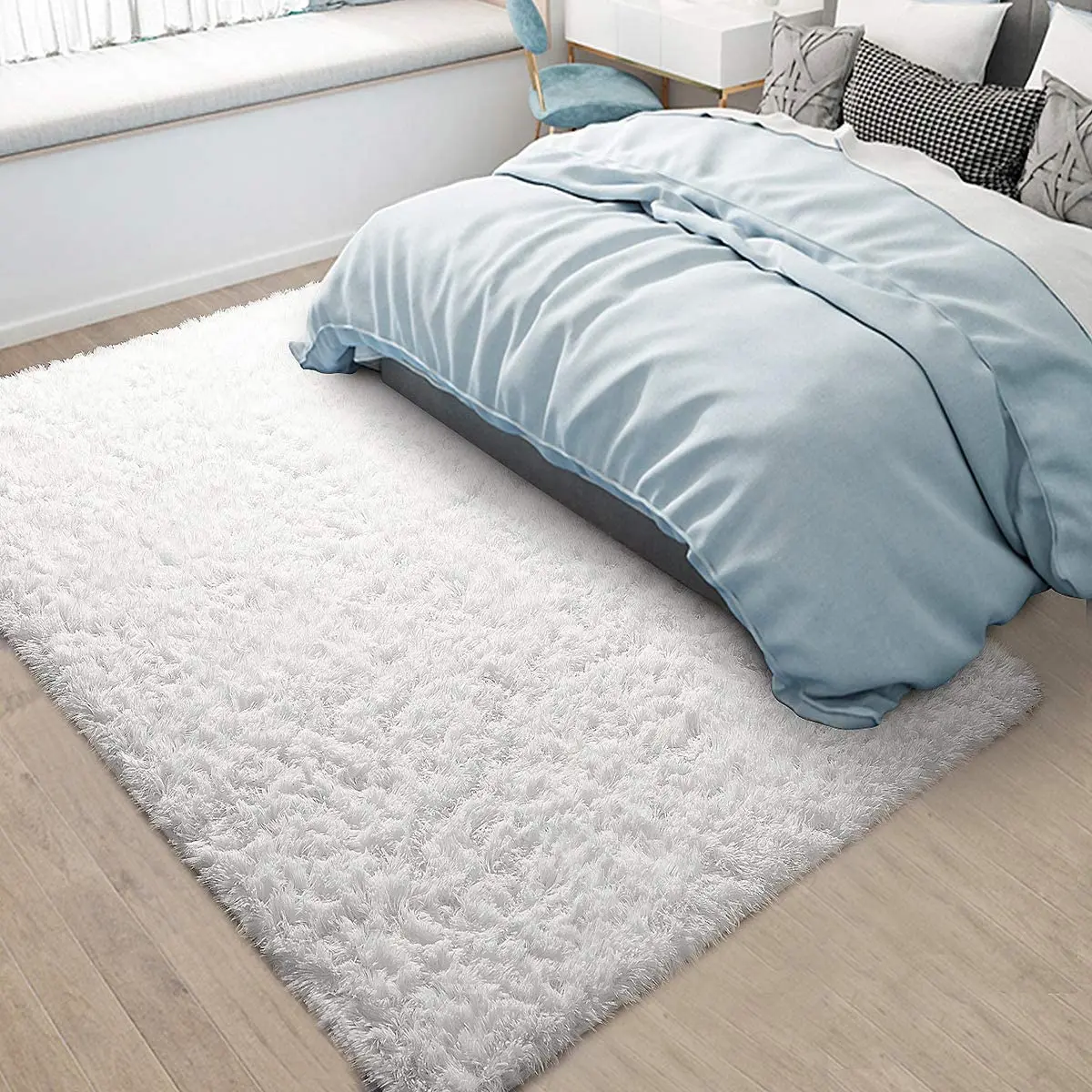 Floor Mat Plush Rug Decorative Carpet Silk Wool Rug Plush Carpet Imitated Cashmere Carpet Modern Large Area Carpet Plush Living Room Decorative Carpets sofa rug Thickened Bedroom rugs child play floor mats