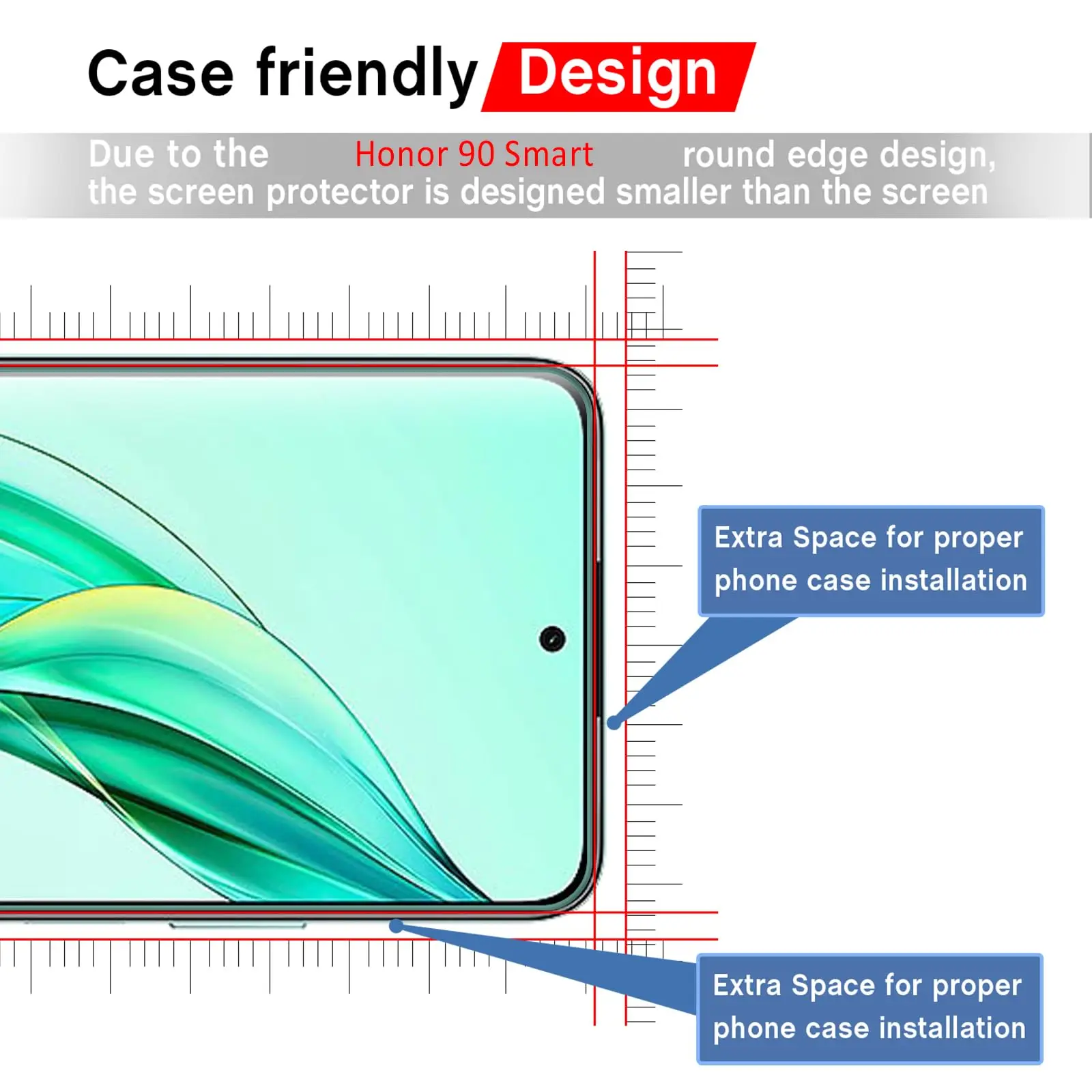 Premium 6.8 Tempered Glass Screen Protector - Crystal Clear, 9H Hardness, Anti-Scratch