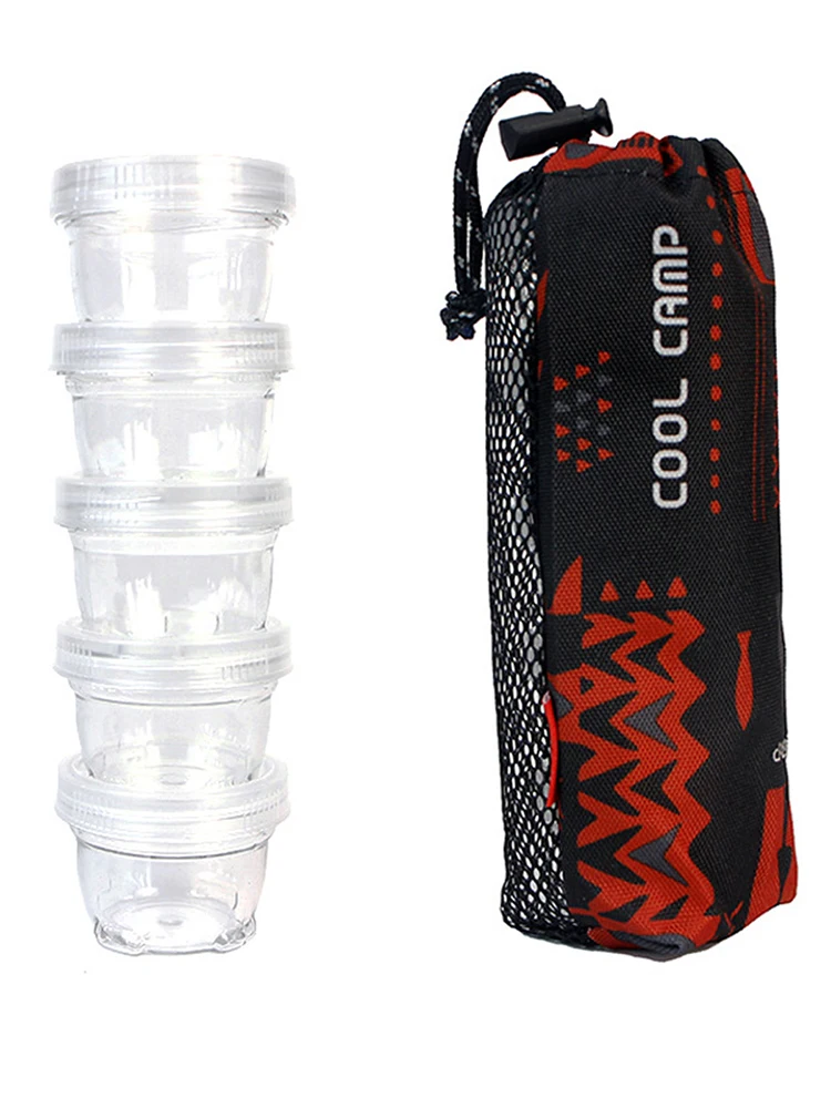 

Portable Spice Jars Set Kitchen Outdoor Camping Spice Storage Box
