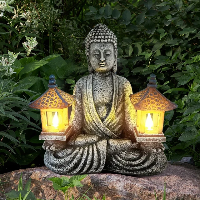 Buda statulėlė su LED