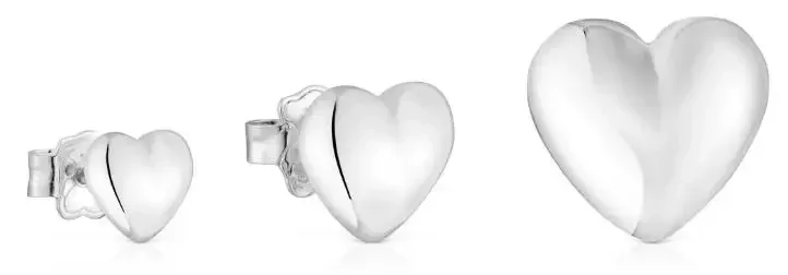 TO Original Popular Silver Spanish Jewelry Solid color heart-shaped pendant Women's Luxury Gifts Social Accessories