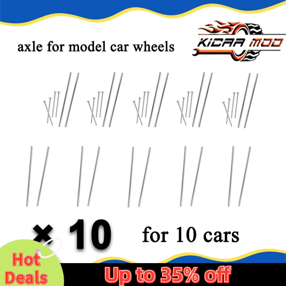 1/64 Model Car Wheels Axle For Hot Wheels Replacement Parts for Hotwheels Matchbox Tomica Diecast Model Toys (10 Sets) 2