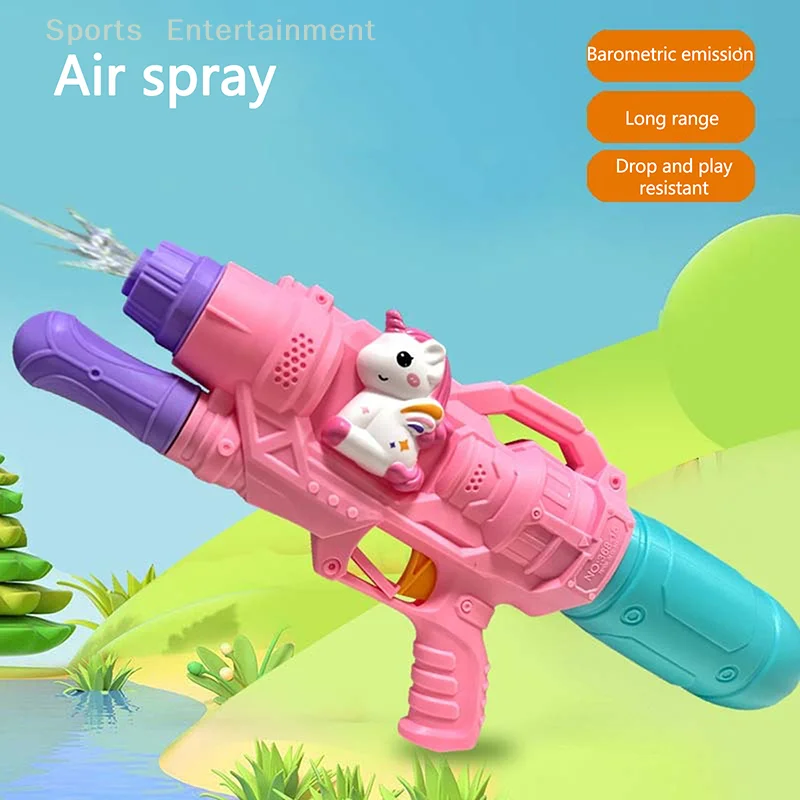 1 PC Beach Outdoor Water Rifle Fight Adult Toys Kids Duck Dinosaur Frog Portable Summer Cartoon Revolver Water Spray Toy