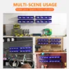 LEADLOONG Durable Wall Mount Organization 49.7*11.4 CM/19.6*4.5 INCH Metal Pegboard For Parts Bin Organizer 4