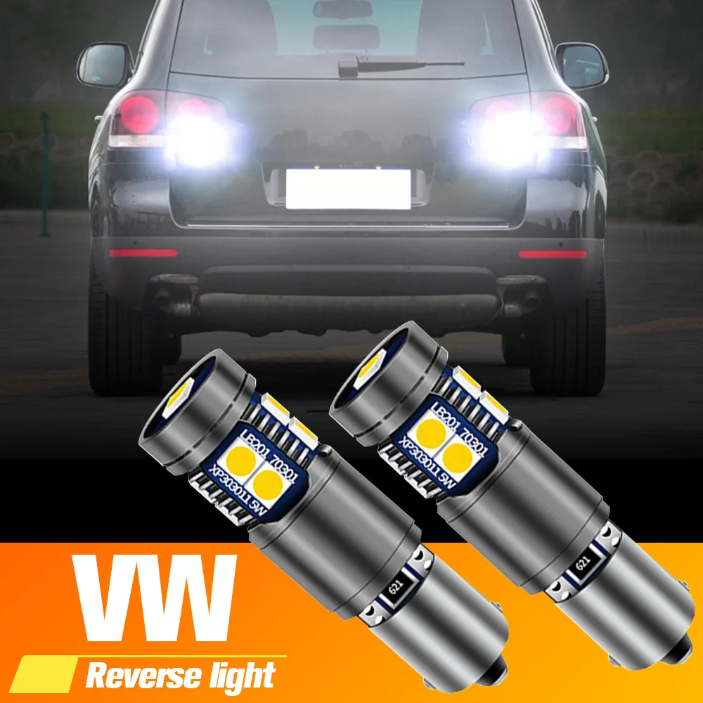 2Pcs Led Backup Light Blub Reverse Lamp H21W Bay9S 64136 Canbus Nessun Errore Per Vw Beetle 2005-2010