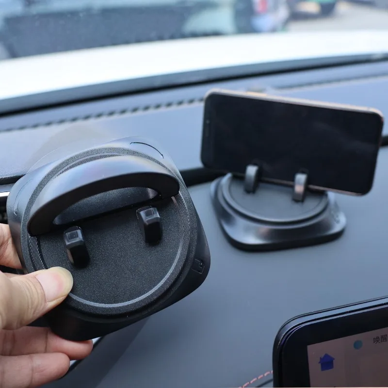 Adjustable 360° Rotating Car Phone Mount Silicone Anti-slip Pad Dashboard Navigation Holder for All Vehicles